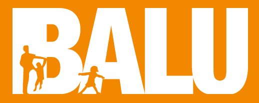 BALU Logo mit spielenden Kindern