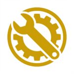 Symbol f&uuml;r Werkzeug und Zahnrad
