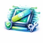 Computerchip mit Sicherheitsupdate und Werkzeug