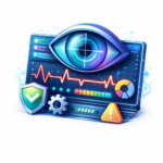Cybersicherheits-Dashboard mit Analyse und &Uuml;berwachungselementen