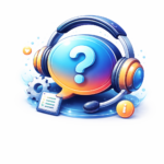 Kundenservice-Symbol mit Fragezeichen und Headset