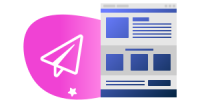 E-Mail-Symbol neben Webseiten-Layout